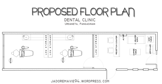 jadoremavie94 "Footprints" portfolio: Dental Clinic proposed floor plan